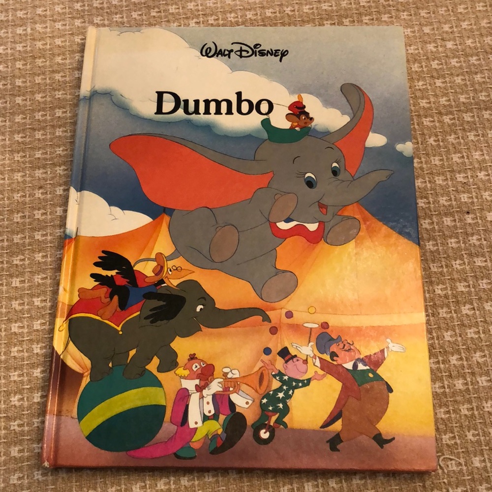 Walt Disney Classics Series Dumbo Vintage Hardcover 1986 Book